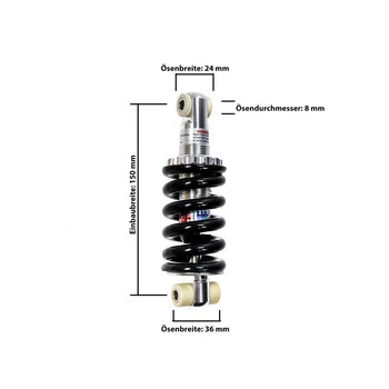Fahrrad Rahmen Feder DĂ€mpfer Element Lu Jin LJ400A 150 Mm Fully Hinten 2000 LBS â Bild 4