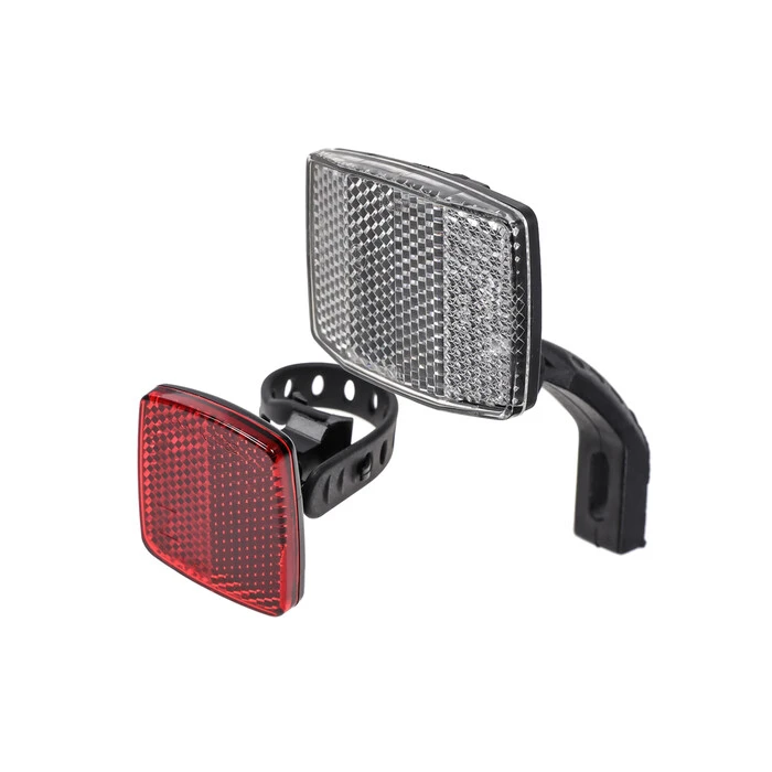 Fahrrad Reflektoren SET Vorne & Hinten Frontstrahler-RĂŒckstrahler Katzenauge Speichen Strahler