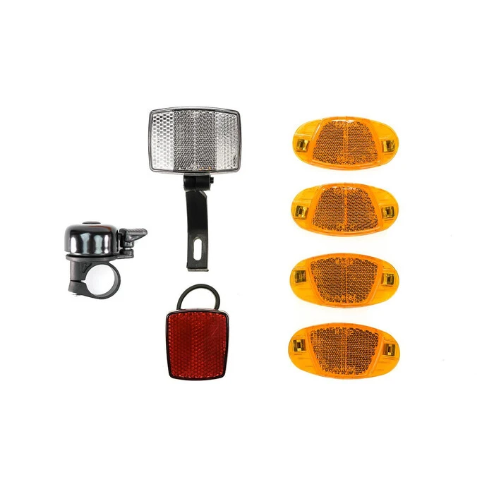 Fahrrad Reflektoren SET Vorne & Hinten Frontstrahler-RĂŒckstrahler Katzenauge Speichen Strahler â Bild 2