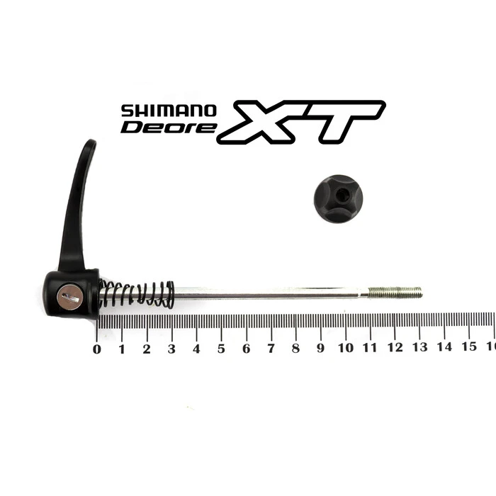 Fahrrad Schnellspanner Set MTB Trekking Laufrad VR M5x115 HR M5x151 Rot – Bild 2