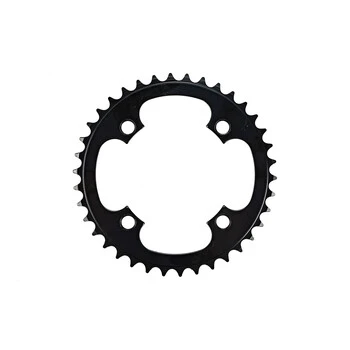 LASCO Single Kettenblatt Zahnkranz Ritzel 38 ZĂ€hne 4 Loch LK 104mm Schwarz Stahl â Bild 4