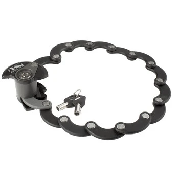 M-WAVE Fahrrad Faltschloss Disc Schloß Stahl Clip-On Halterung Mit 2 Schlüssel – Bild 4