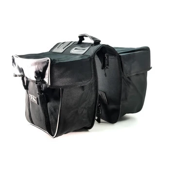 M-WAVE Gepäckträger Fahrrad Tasche Amsterdam Double Doppelt Bike Rack Reflex Reißfest – Bild 4