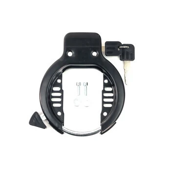 Rahmen Schloss Fahrrad Diebstahl Schutz Ring Schloß Schwarz B-Ware – Bild 3